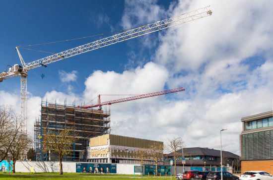 construction site at Maynooth University