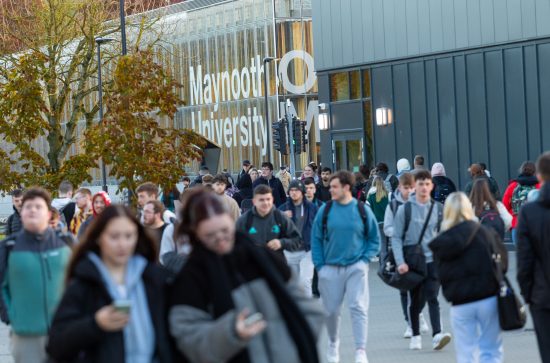 students on campus
