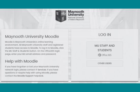 Moodle preview, teal background.